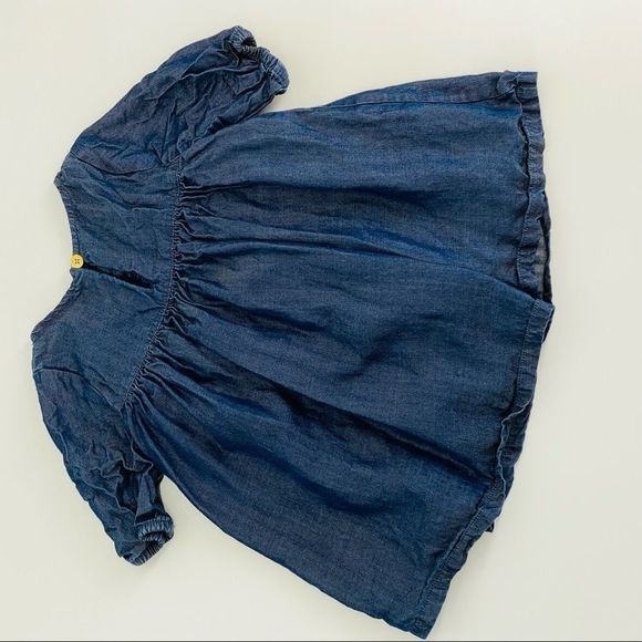 🐱Genuine Kids Denim, Embroiderd Red Floral 18mo - Picture 2 of 3